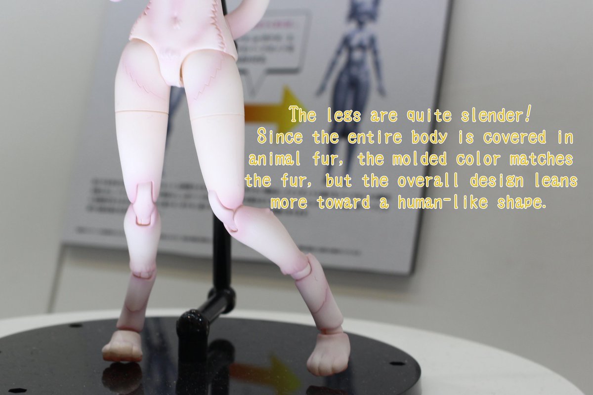 【Shizuoka Hobby Show Report②】
The painted prototype of Medium Kemo is revealed! 
At first glance, it may be hard to distinguish between High Kemo and Medium Kemo, but upon closer inspection, there are quite a few differences! 😌
#けもプラ #KEMOPLA