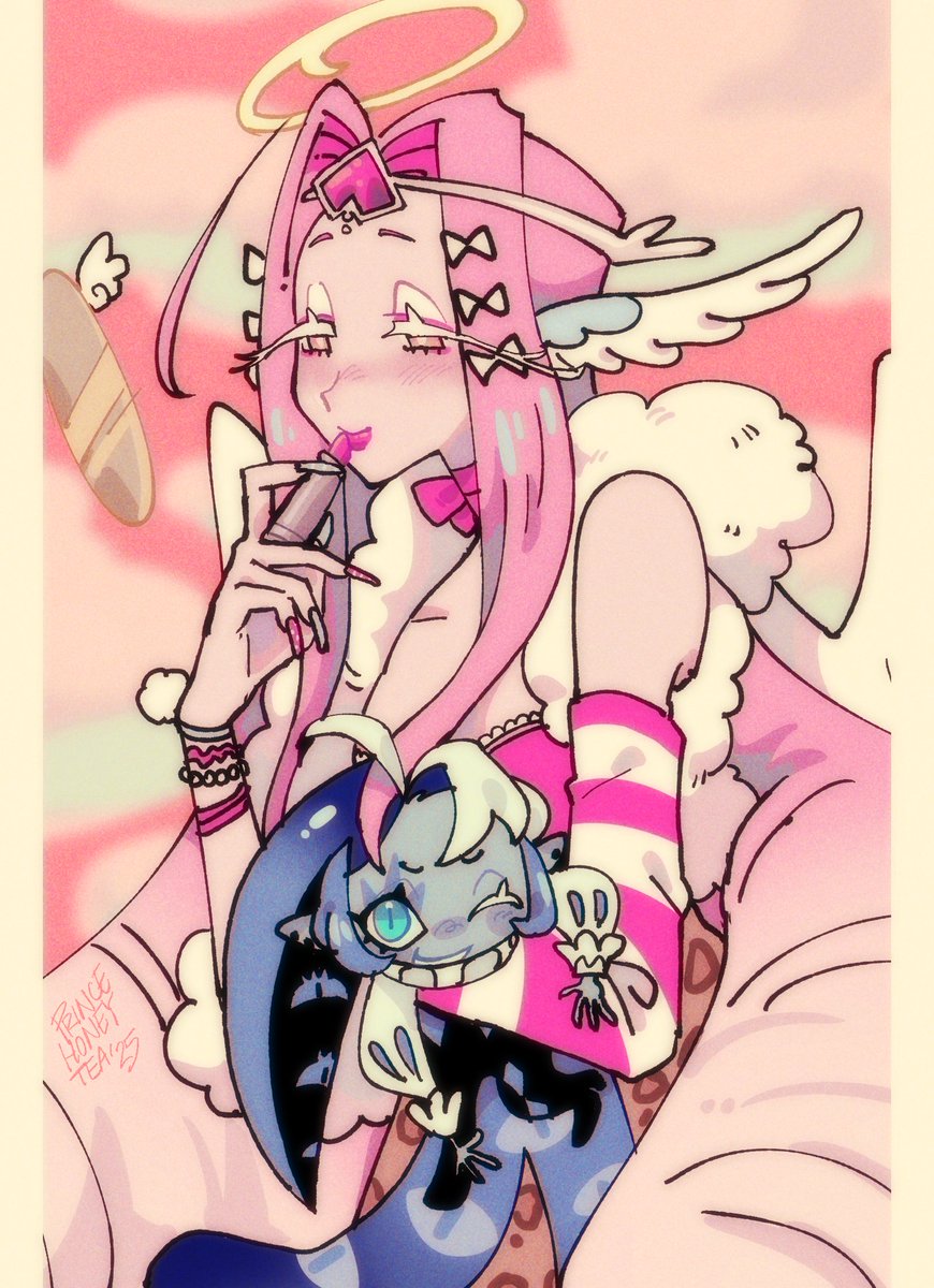 a goddess and some weird possum