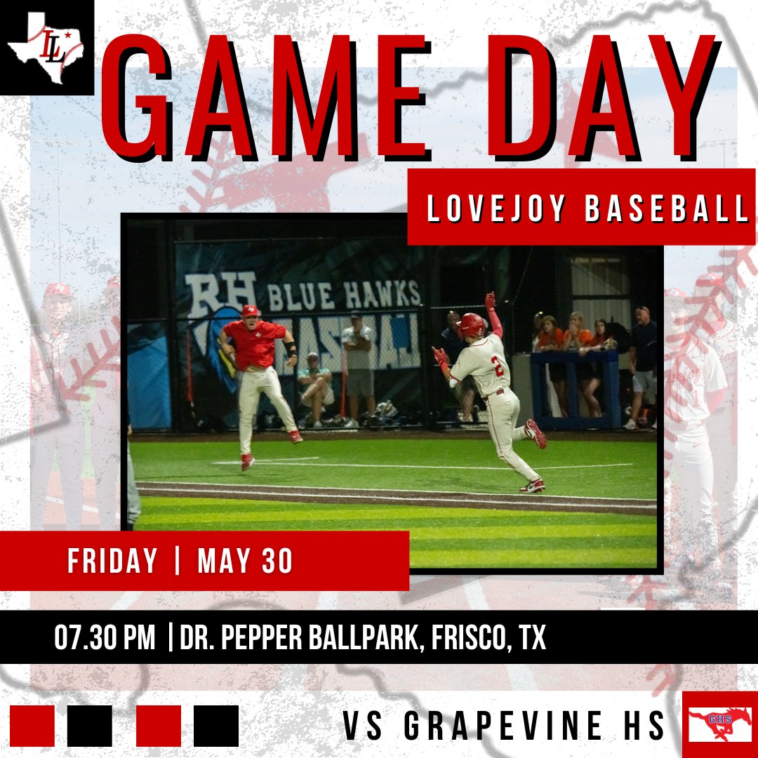 🚨STATE SEMI FINAL PLAYOFF GAME DAY!🚨! Leopard Nation come hit the road and cheer on your Leopards as they rebound to take on Grapevine in Game 2.
⏰7:30 pm
🏟 Dr. Pepper Ballpark
🎟Game: mlb.tickets.com/?orgId=56589&a…
🚗Parking: mlb.tickets.com/?orgId=56589&a…
🚌Bus Sendoff will be at 4:15
📺