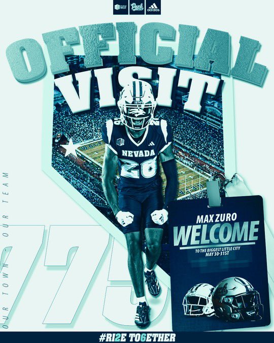 Max Zuro (@maxzuro5) on Twitter photo So grateful to take my first official visit at <a href="/NevadaFootball/">Nevada Football</a> #gopack <a href="/eehowren/">Ernie Howren</a> <a href="/c_manu75/">Charles Manu</a> <a href="/CoachChoateFB/">Jeff Choate</a> So grateful to take my first official visit at <a href="/NevadaFootball/">Nevada Football</a> #gopack <a href="/eehowren/">Ernie Howren</a> <a href="/c_manu75/">Charles Manu</a> <a href="/CoachChoateFB/">Jeff Choate</a>