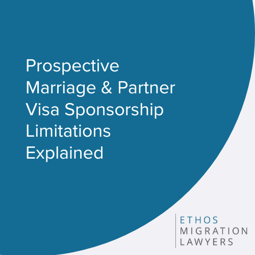 ethos_migration's tweet photo. Have you ever heard of sponsorship limitations for Partner and Prospective Marriage visas? 

In this article, we explain the sponsorship limitations that apply to Australian's looking to sponsor their partners or fiancés to live in Australia https://t.co/RGWEOaBbpe https://t.co/AzPCzhUoXs