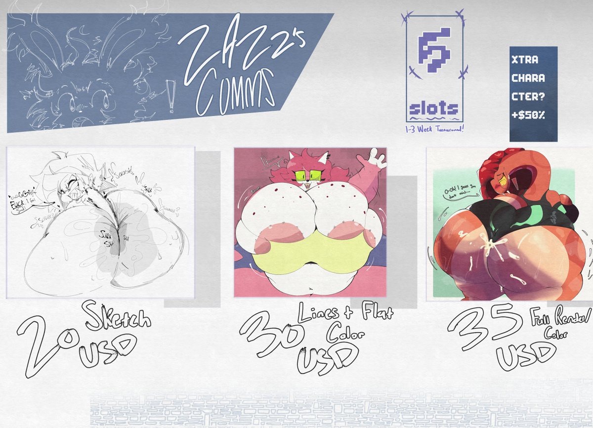 🚨🚨 opening these up again, only doing 5 slots so i can knock these out easily/quickly 🚨🚨

if you have any questions about anything just ask!