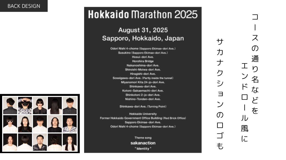 会場限定…】素敵なコラボ…サカナクション×北海道マラソン2025T XS
