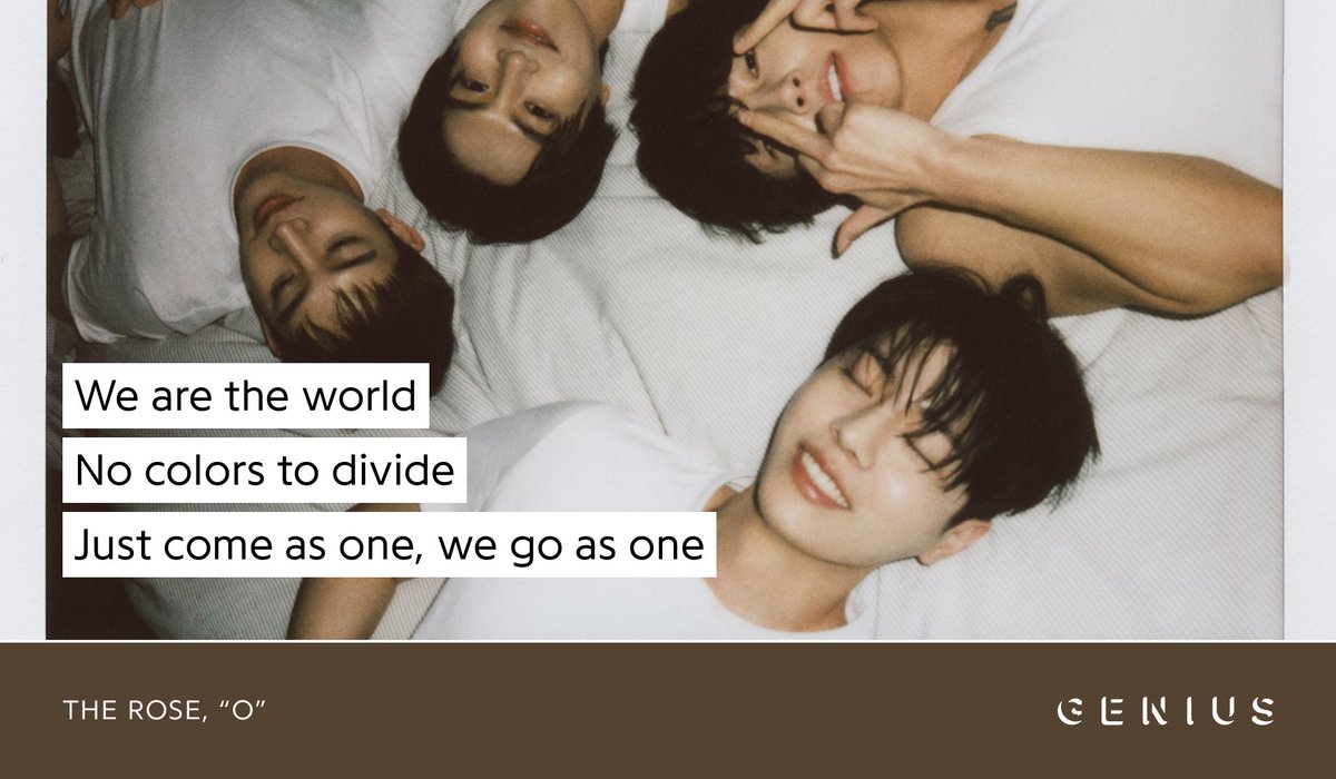 Genius Korea (@genius_kor) on Twitter photo The Rose (<a href="/TheRose_0803/">더로즈_The Rose</a>) have released their brand new EP #WRLD encouraging listeners to take a moment to pause and reflect on life! Check out the lyrics to songs like “O,” “Nebula,” “Slowly,” and more on Genius now!
#TheRose #더로즈
🔗 genius.com/albums/The-ros… The Rose (<a href="/TheRose_0803/">더로즈_The Rose</a>) have released their brand new EP #WRLD encouraging listeners to take a moment to pause and reflect on life! Check out the lyrics to songs like “O,” “Nebula,” “Slowly,” and more on Genius now!
#TheRose #더로즈
🔗 genius.com/albums/The-ros…