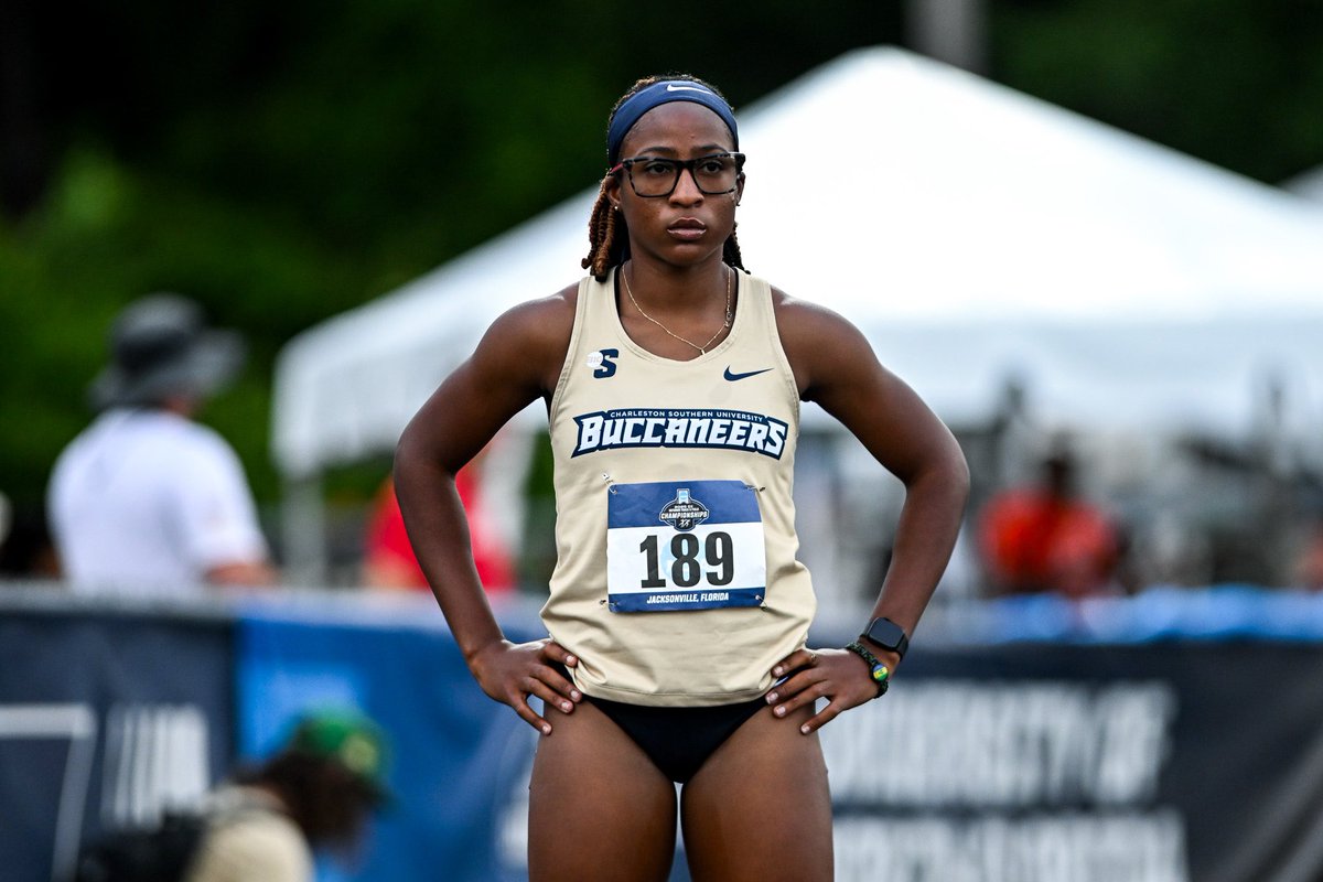 CSUXCTrackField's tweet image. MOVING ON ➡️
Grenisha ran a personal best time in the 400m hurdles and is moving on to Saturday’s Second Round in the event! She had a time of 57.98 to earn a big Q through the first round!