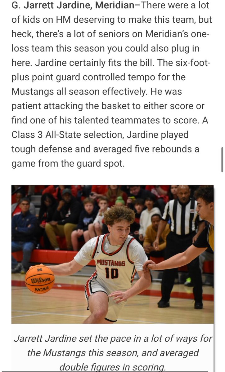 Blessed to be named to the All-NOVA Senior Boys Public School Team as a Reserve!