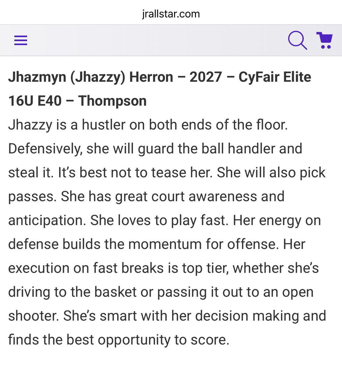 Kwita Herron (@kwitaherron) on Twitter photo Her game is continuing to elevate 🏀💪🏾
<a href="/JhazmynHerron/">Jhazzy</a> <a href="/CoachJThompson0/">Jaylen Thompson</a> <a href="/ambermathurin/">Amber Mathurin</a> <a href="/CyFairOklahoma/">CyFair Elite Oklahoma</a> <a href="/UnionGirlsBball/">Union Redhawks Girls Basketball</a> Her game is continuing to elevate 🏀💪🏾
<a href="/JhazmynHerron/">Jhazzy</a> <a href="/CoachJThompson0/">Jaylen Thompson</a> <a href="/ambermathurin/">Amber Mathurin</a> <a href="/CyFairOklahoma/">CyFair Elite Oklahoma</a> <a href="/UnionGirlsBball/">Union Redhawks Girls Basketball</a>