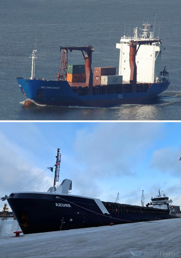 FlconEYES's tweet photo. AZURE 9963023 General Cargo Ship
#Miami-#Mariel - 200 TEU Unidades de contenedores

CHALLENGER 9114787 General Cargo Ship
#FortLauderdale-#Mariel - 390 TEU Unidades de contenedores

El criminal #BloqueoCuba o #EmbargoCuba pero que mantiene llenas las panzas de los parásitos del @PartidoPCC. 

#Now #Cuba #AIS #cubarcos #29May
