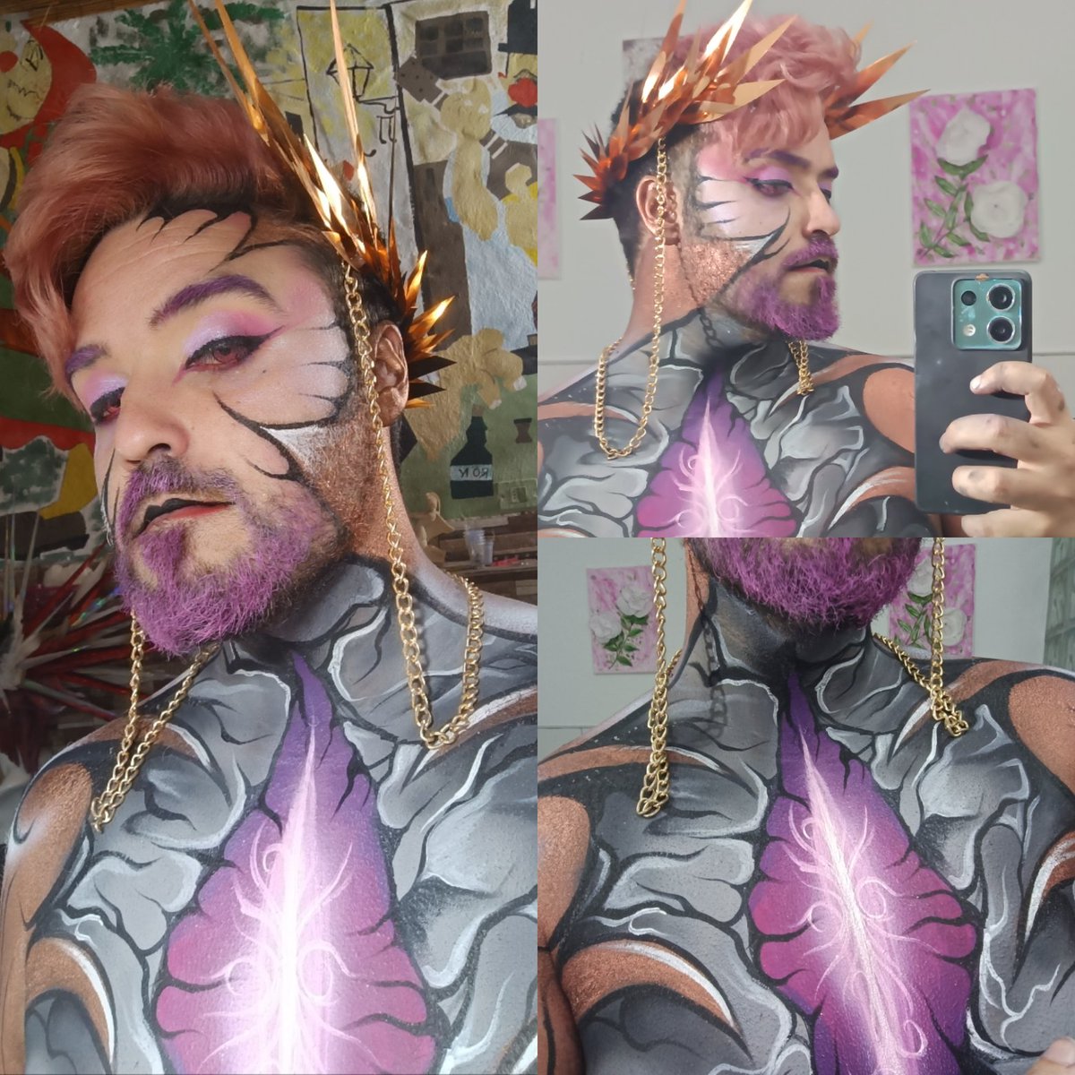 grievervsk's tweet photo. Fae 
Bodypaint mixing various texturas and  products

Products by
@SenjoColor 
@KryolanOfficial 

#fae #fantasy #fairy #makeup #makeuplook #fantasia #bodypaint #Bodypaintings #bodypainter https://t.co/6gKOiluMdy