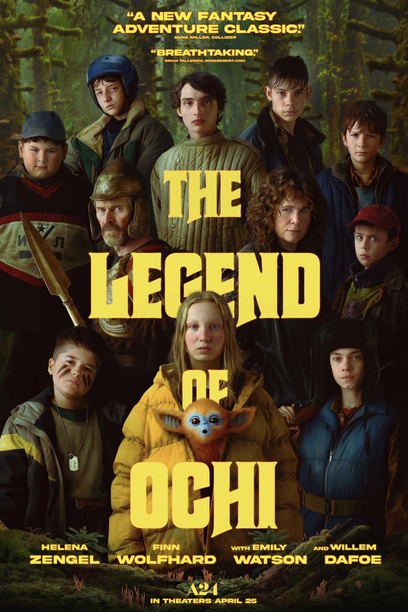 The Legend of Ochi
فيلم جديد في السينما 😍
عن فتاة خجولة تنطلق في رحلة برّية خطيرة لإرجاع مخلوق غريب إلى موطنه الأصلي..
قصة عن الشجاعة والرحمة، والتصالح مع المجهول ❤️