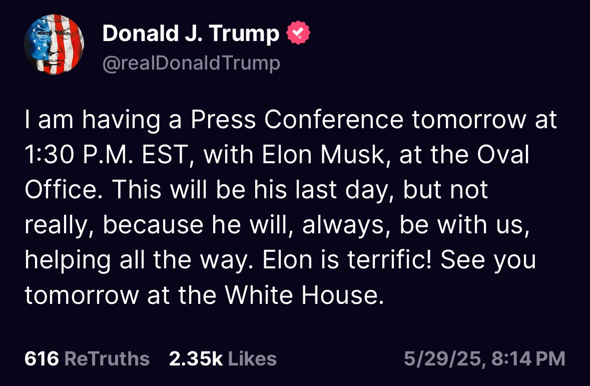 🚨 BREAKING: "Trump e Musk: l'Ultima Conferenza Stampa di un'Era"