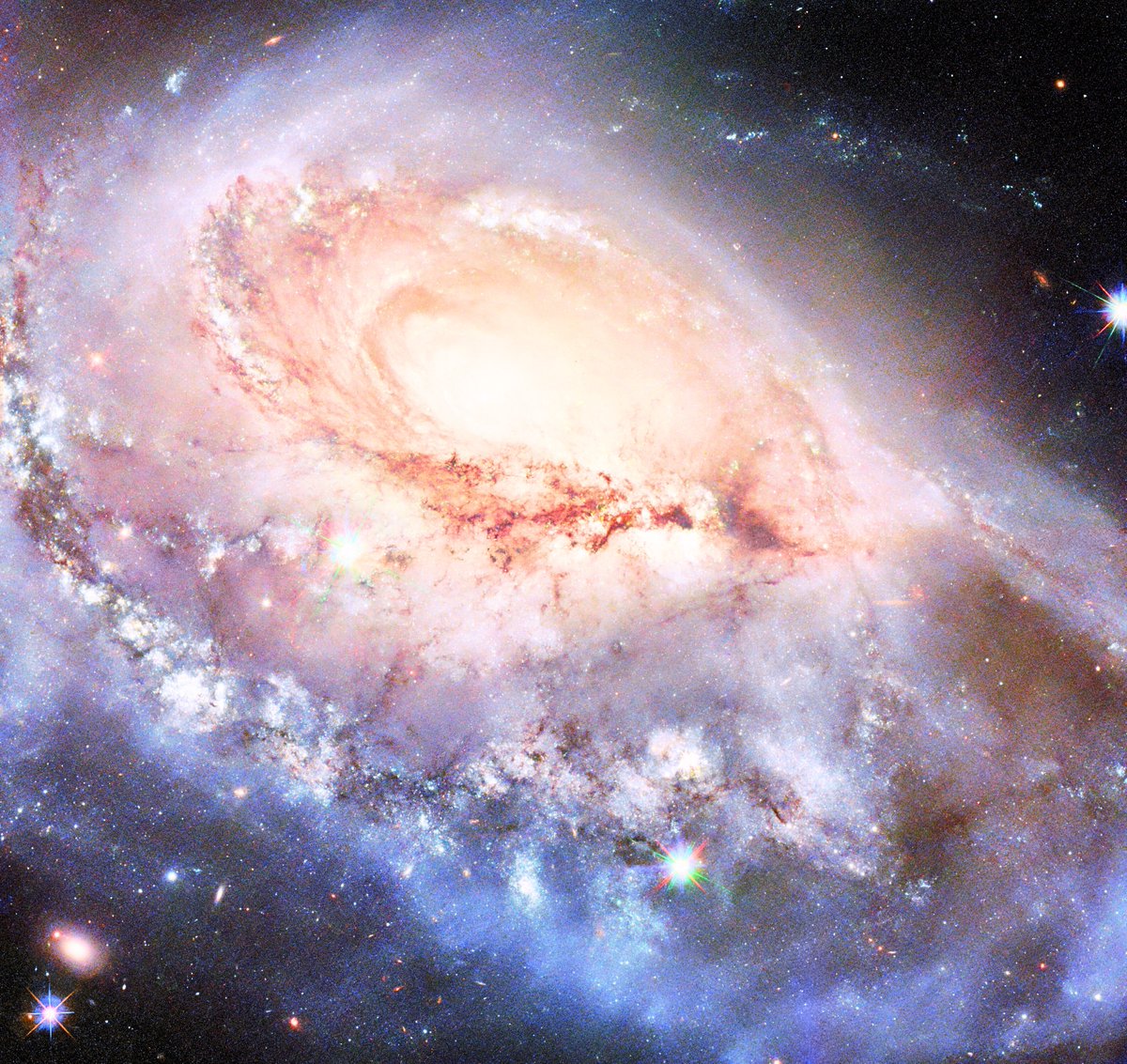 A beautiful but skewed #spiral #galaxy dazzles in today’s #NASA/ESA #Hubble Space #Telescope This #galaxy, called Arp 184 or NGC 1961, sits about 190 million light-years away from Earth in the #constellation Camelopardalis (The Giraffe).

#Astronomy #nature #science #Universe