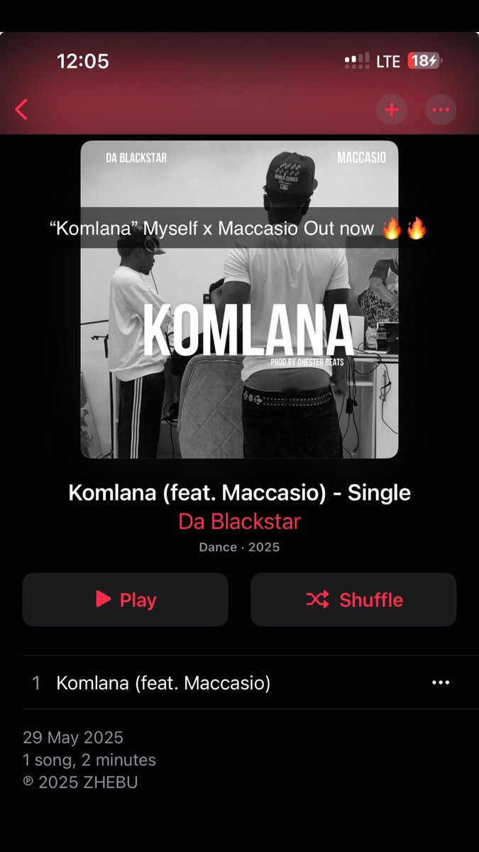 <a href="/blackstar_da/">Son of Namlana👑</a> cooked something with <a href="/maccasio1/">Maccasio</a> here damn😭

This is the hit we’ve been waiting for all along. 
My Star ⭐️ is back