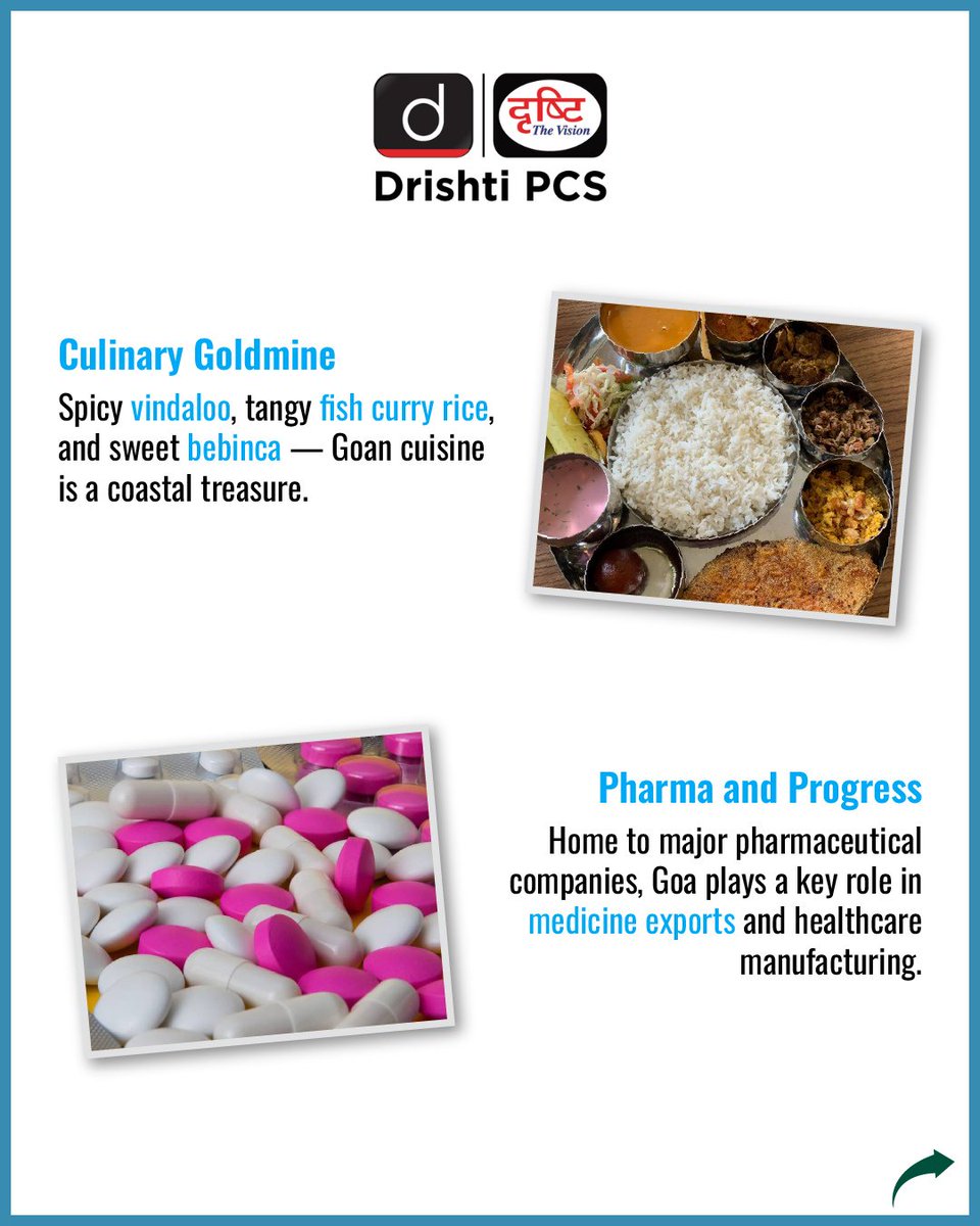 DrishtiPCS's tweet photo. Celebrate the spirit of Goa, a state with a vibrant blend of culture, sport, flavor, and industry! 

#Goastatehoodday #Goastatehoodday2025 #Proudgoa #TogetherforGoa #Goa #LoveforGoa #India #ExploreGoa #DrishtiIAS #DrishtiPCS https://t.co/5l31PemPQc
