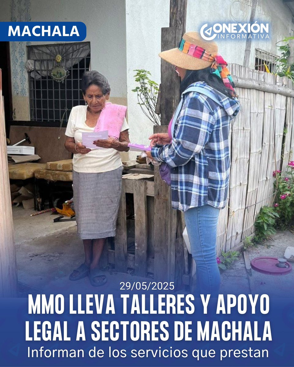 #Machala | El Movimiento de Mujeres de El Oro continúa fortaleciendo su labor mediante campañas informativas puerta a puerta en diversos sectores de la urbe, con el objetivo de socializar los servicios gratuitos que ofrece a mujeres víctimas de vi0lencia. conexioninformativaec.com/42151-2/