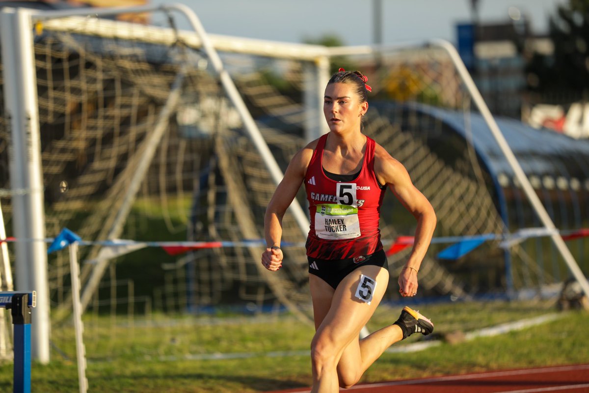 JaxStateXCTF's tweet image. Hailey Tucker places sixth in her heat of the 400m hurdles with a time of 59.24 👏
#StayCocky 🐔 | #FearTheBeak 👌