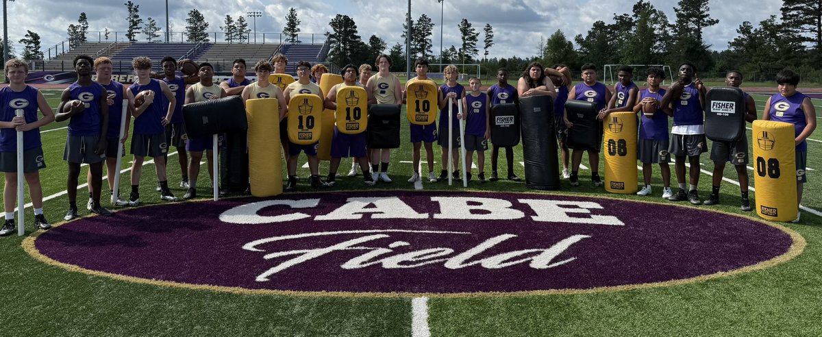 Go-Devil Football Lineman Camp and 
Jr High Skills practice today was awesome! We can’t thank Anita Cabe and the Cabe Foundation enough for helping create this awesome field!

Missing a few for sickness and a funeral, but overall enjoyed getting the work in with this crew!!