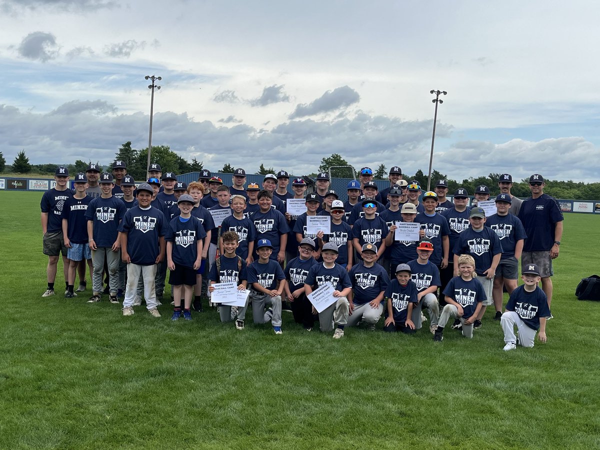 A successful Miner Baseball Camp this year! Always a great time to see &amp; work with our youth players. Future is bright with these young men!
A huge thanks to our HS players, alumni, coaches, &amp; volunteers for making camp possible. Look fwd to Miner BB Camp 2026! #MinerBaseball