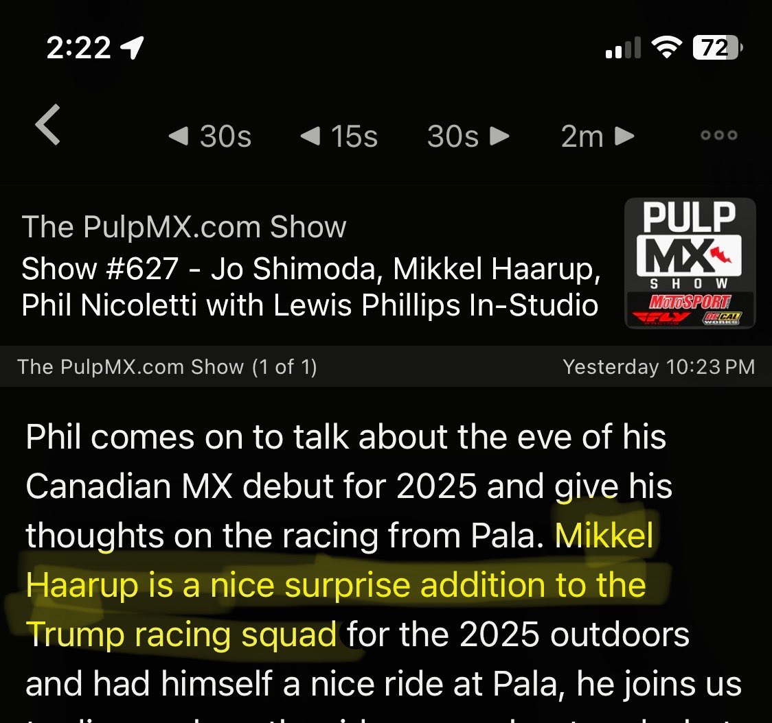 toady24's tweet photo. @pulpmx Steve, we found out what a cool guy Mikkel Harrup is on the pulp show, but please don’t cancel him because he’s on Team Trump!😂 https://t.co/UcpbocrqCB
