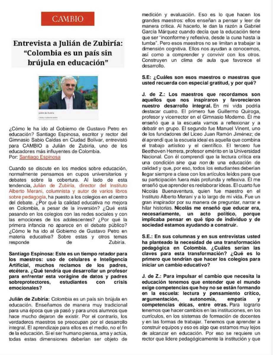 JULIAN DE ZUBIRIA tweet media