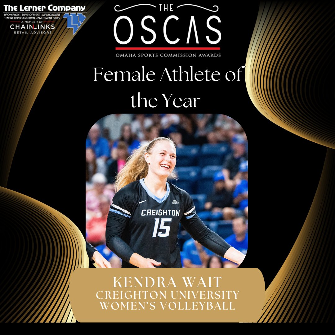 Omaha Sports Commission (@omaha_sport) on Twitter photo Congratulations to <a href="/KendraWait15/">Kendra Wait</a> for being named the 2025 Female Athlete of the Year! #OSCAS Congratulations to <a href="/KendraWait15/">Kendra Wait</a> for being named the 2025 Female Athlete of the Year! #OSCAS