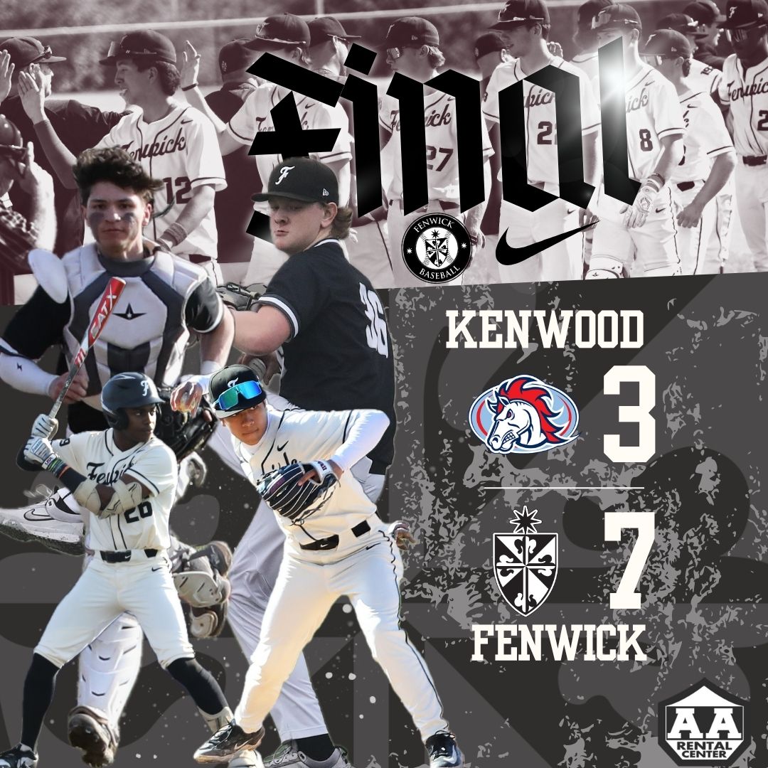Our Friars defeat Kenwood 7-3, setting up a critical CCL rematch against top seed Brother Rice for the IHSA Class 4A Regional Championship Saturday! 

Josh Morgan: 1-4, HR, 2 RBI, R
Bryan Tunison: 4-4, 2 RBI
JJ Obaldo: 2-4, 2 2B, R
Ryan Lazewski: 2-4, 2B, RBI, 2 R
Ben Jarnecke: