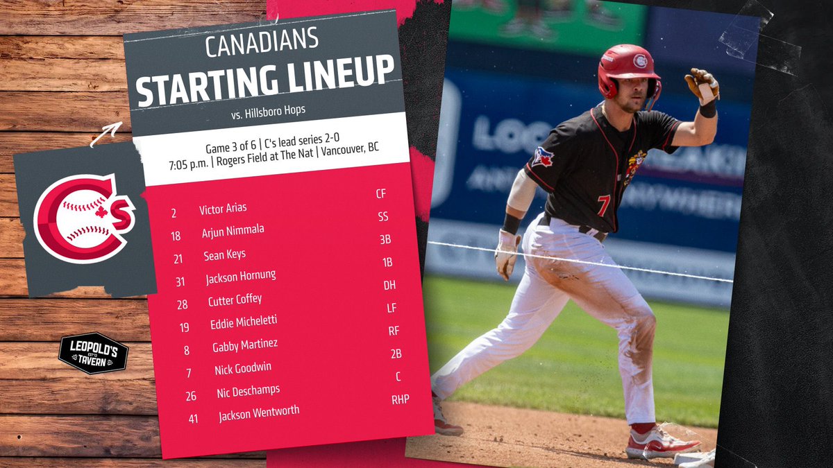 Let’s keep the mojo going on Mounties Night!

⚾️: 7:05pm
📻: sportsnet.ca/650
📺: Bally Sports Live (MiLB.TV)