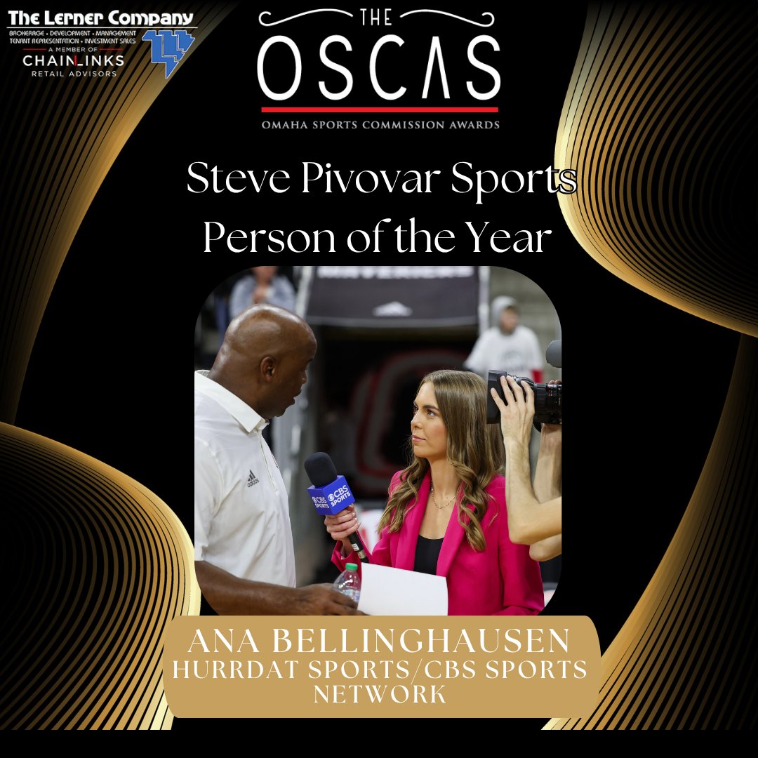 Omaha Sports Commission (@omaha_sport) on Twitter photo Congratulations to <a href="/AnaBellMedia/">Ana Bellinghausen</a> for being named the 2025 Steve Pivovar Person of the Year! #OSCAS Congratulations to <a href="/AnaBellMedia/">Ana Bellinghausen</a> for being named the 2025 Steve Pivovar Person of the Year! #OSCAS