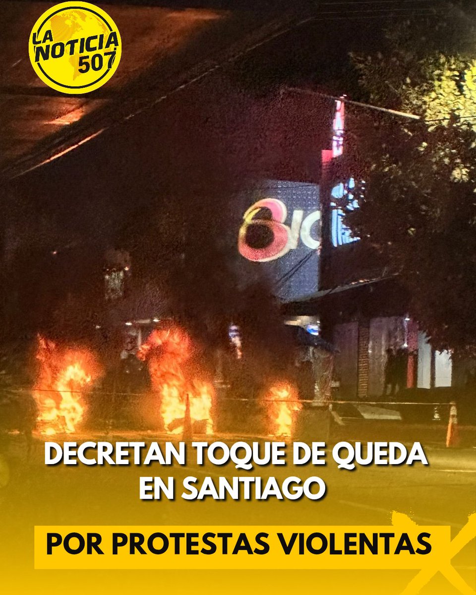 La Alcaldía de Santiago estableció toque de queda para menores de edad de 8:00 p.m. a 6:00 a.m. de lunes a domingo.

La decisión consignada en el Decreto Alcaldicio Nº80, señala que busca hacer frente a los acontecimientos violentos en medio de las protestas protagonizadas.