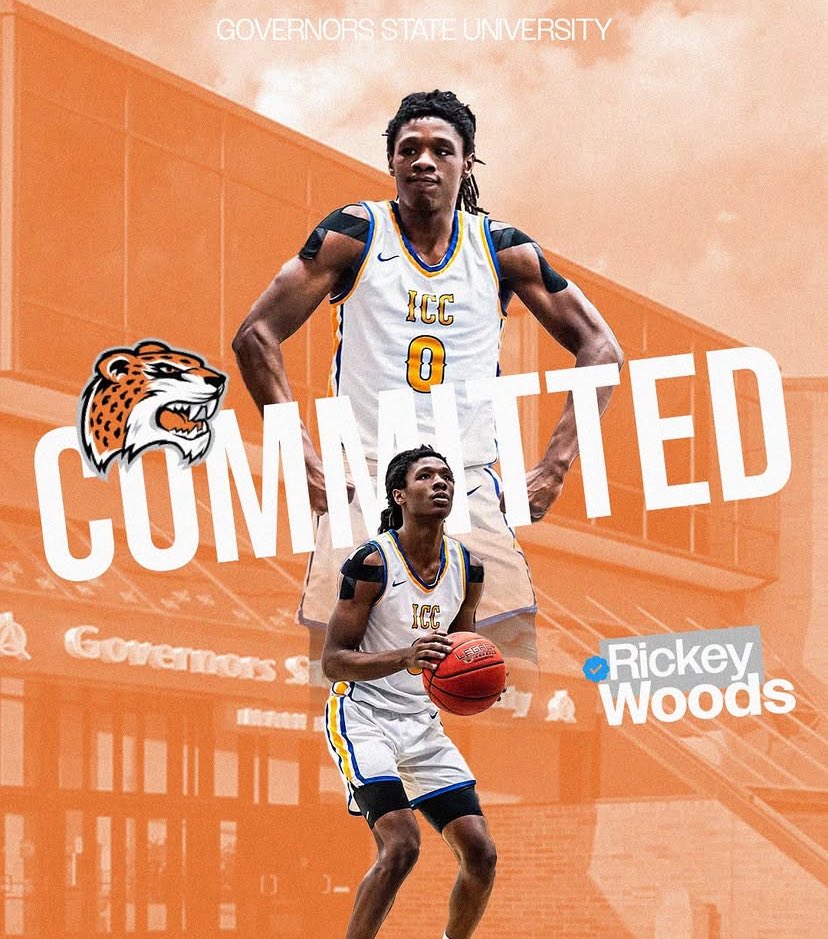 6’4 G Rickey Woods has committed to NAIA Governors State. The <a href="/PantherHistory/">Washington Panther Hoops</a> grad has 2 years of eligibility remaining.