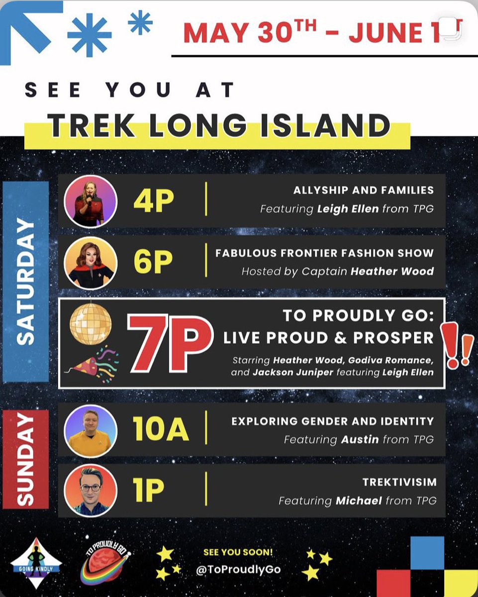 To Proudly Go (@toproudlygo) on Twitter photo Catch our <a href="/toproudlygo/">To Proudly Go</a> cast and crew at <a href="/treklongisland/">Trek Long Island</a>!
#StarTrek #ToProudlyGo #TrekLongIsland #PrideForward #LGBTQ #LongIslandNY #LiveProudandProsper Catch our <a href="/toproudlygo/">To Proudly Go</a> cast and crew at <a href="/treklongisland/">Trek Long Island</a>!
#StarTrek #ToProudlyGo #TrekLongIsland #PrideForward #LGBTQ #LongIslandNY #LiveProudandProsper