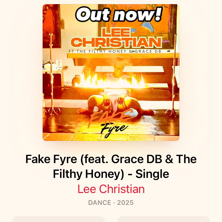 lee christian music (@leechristian69) on Twitter photo ‘Fake Fyre’ Feat. <a href="/thefilthyhoney/">thefilthyhoney</a> & <a href="/grizzlefizzle89/">Grace</a> is out now and it’s hot!!!
Celebrate the failure of fyre festival 2!
On all the platforms on <a href="/_quickfix_/">Quickfix Recordings</a> - burn every single one of them down! 🥸🔥🎶
#fakefyre #fyrefestival #SummerVibes #socialmedia #fake #NewMusic #fire ‘Fake Fyre’ Feat. <a href="/thefilthyhoney/">thefilthyhoney</a> & <a href="/grizzlefizzle89/">Grace</a> is out now and it’s hot!!!
Celebrate the failure of fyre festival 2!
On all the platforms on <a href="/_quickfix_/">Quickfix Recordings</a> - burn every single one of them down! 🥸🔥🎶
#fakefyre #fyrefestival #SummerVibes #socialmedia #fake #NewMusic #fire