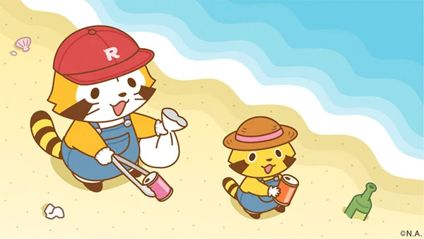 今日はごみゼロの日! ゴミをゼロにするため、がんばるミャ(◆'0'◆) #ラスカル #ごみゼロの日