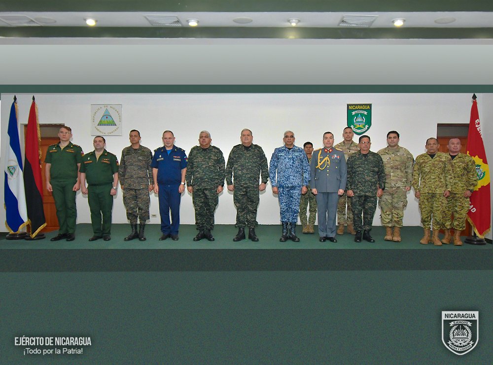 Ejército de Nicaragua (@ejercitonic) on Twitter photo #NOTADEPRENSA | El <a href="/EjercitoNic/">Ejército de Nicaragua</a> realizó entrega del Informe a la Patria, Logros y Metas Institucionales 2020-2025 y Memoria Anual de Labores 2024, a los Agregados y Jefes de Misiones Militares acreditados en #Nicaragua. #TodoPorLaPatria #NOTADEPRENSA | El <a href="/EjercitoNic/">Ejército de Nicaragua</a> realizó entrega del Informe a la Patria, Logros y Metas Institucionales 2020-2025 y Memoria Anual de Labores 2024, a los Agregados y Jefes de Misiones Militares acreditados en #Nicaragua. #TodoPorLaPatria