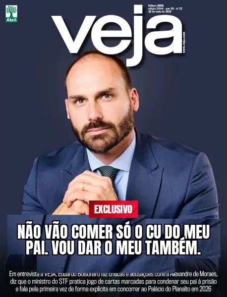 Eduardo Bolsonaro está fazendo o que pode para ser preso junto com o pai Jair Bolsonaro