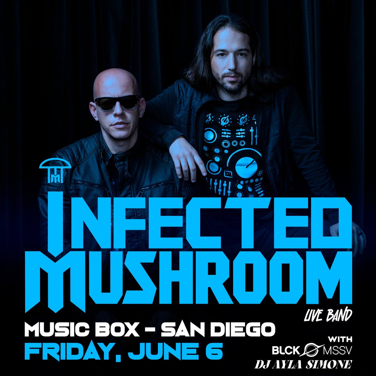 DJAylaSimone's tweet photo. Join me @MusicBoxSD on June 6th! Opening for the legendary Electronic Duo @infected Mushroom! 🍄‍🟫 Tickets are available here: https://t.co/zey6rDsyFR https://t.co/3ptHwhAfXl