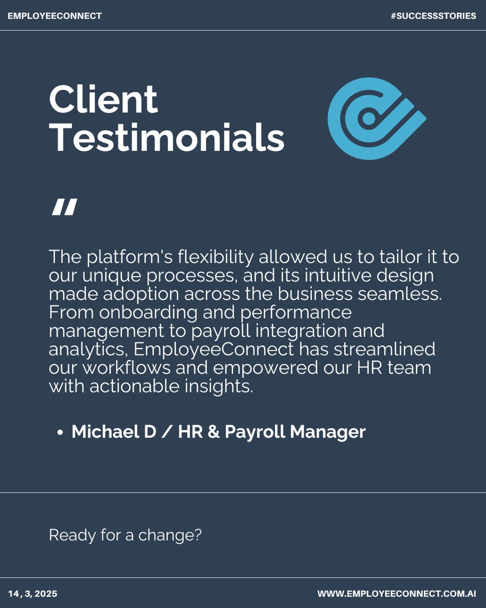 EmployeeConnect's tweet photo. 📷 Customer success stories are the heartbeat of what we do. 

visit: https://t.co/rewKlmJD7b https://t.co/Njl6r2TVGj