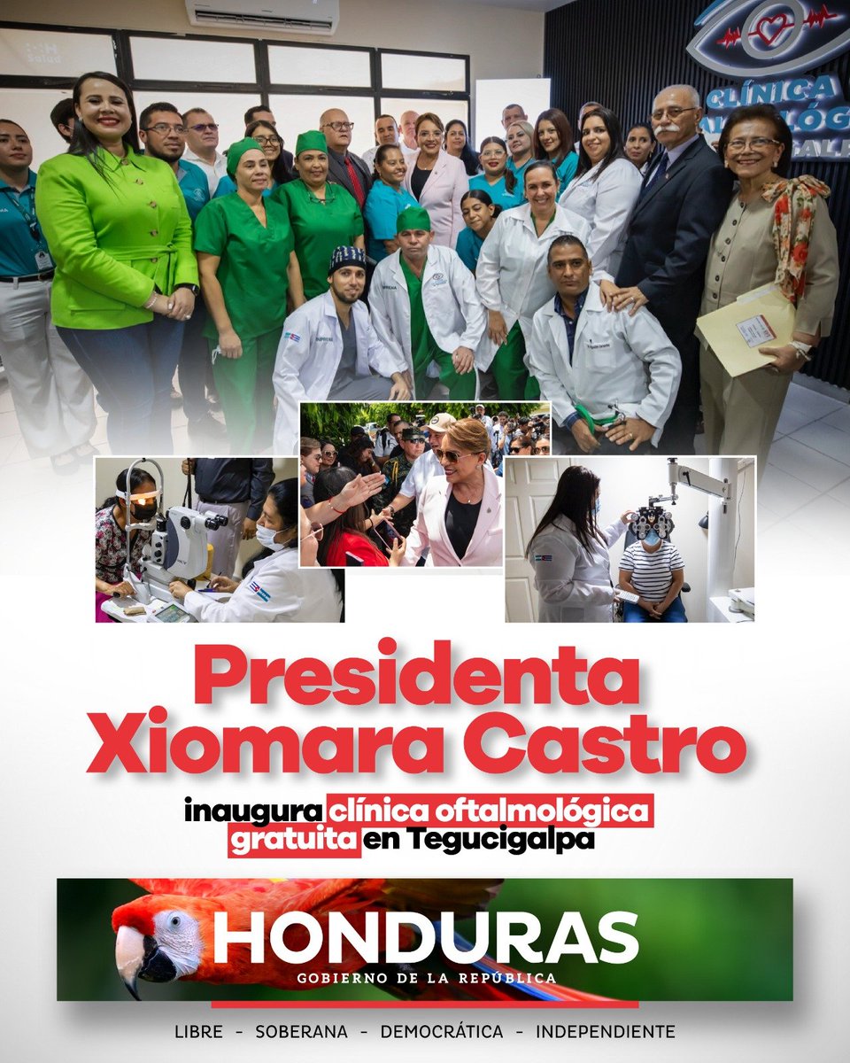 ✅️Tegucigalpa ya cuenta con una nueva clínica oftalmológica gratuita al servicio del pueblo. 

Porque la salud no debe ser un privilegio, sino un derecho. 💙🇭🇳

#XiomaraCumple