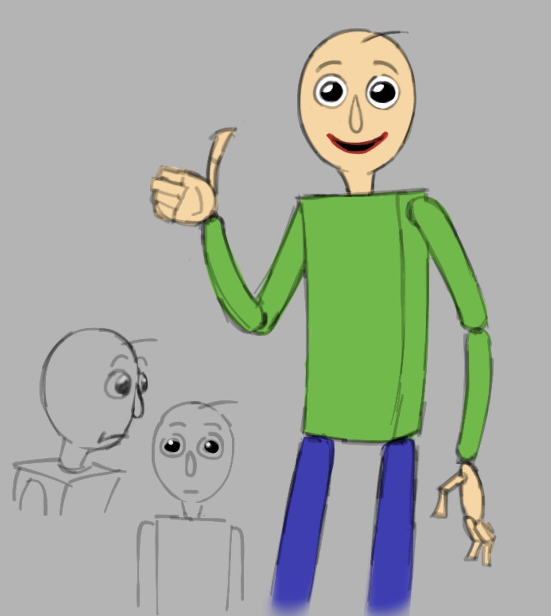 Forgot to post this I drew days ago, it’s been a while since I’ve drawn him DIES
#BaldisBasics