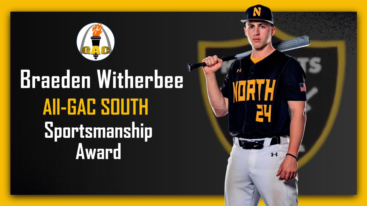 Congratulations to our GAC South All-Conference Players! 

1st Team 
Carter Stover - Pitcher 
Carson Howard - Infielder

2nd Team
Will Gorski - DH

Sportsmanship Award
Braeden Witherbee