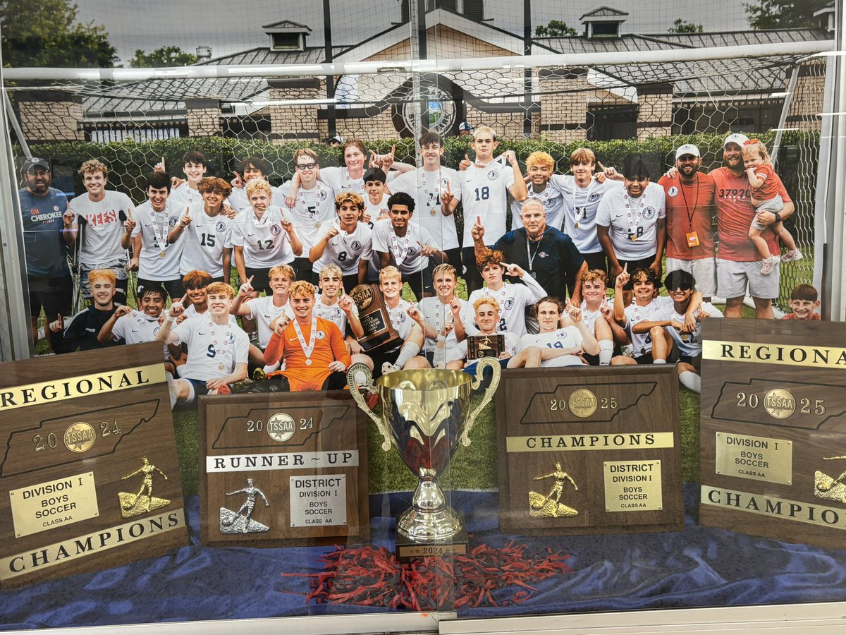 Nice addition to the front trophy case in main hallway, keep it up coaches and players we love what you guys are doing! Hard work pays off!