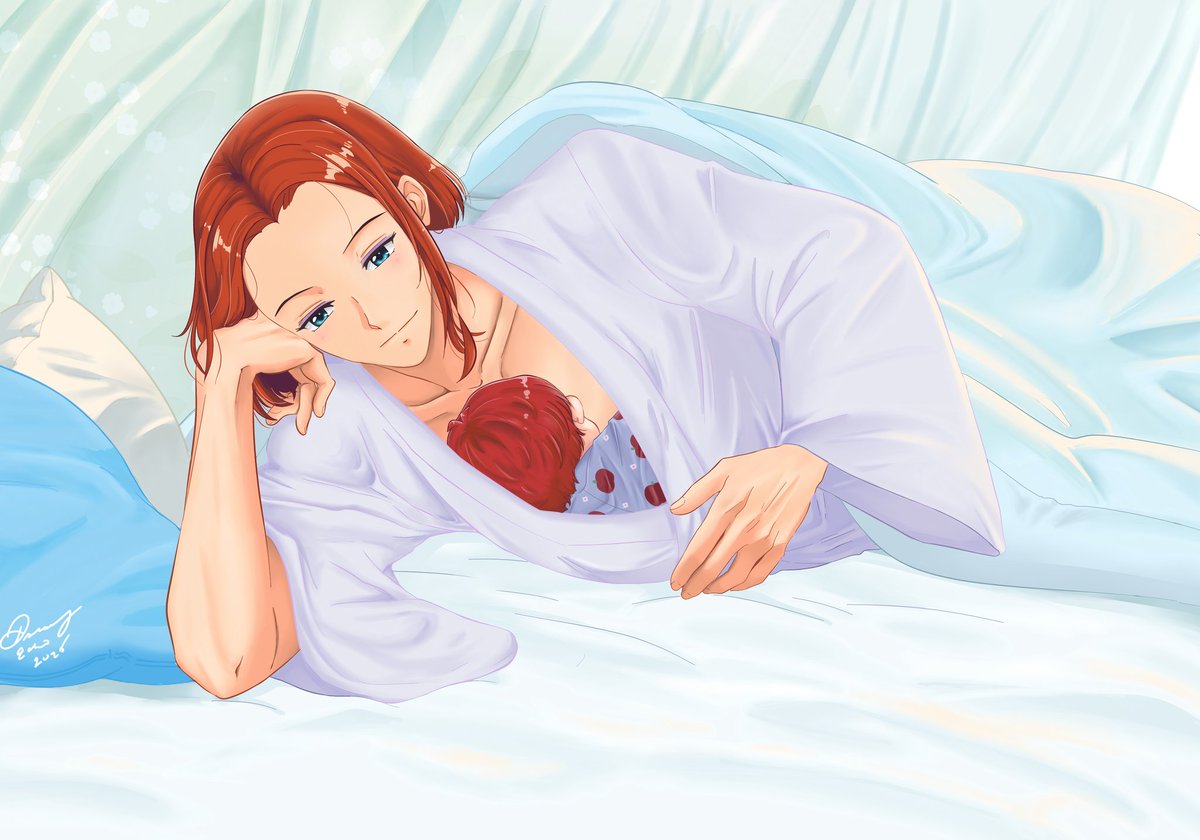 Their lives wait to bloom.
A soft hand,  gentle breath, sweet smiles.🤍🩵

🫧FATE WANTED IT THAT WAY🫧.

A new world opens wide🧸🍎°

•『Artwork for Season 11』•

#ritowa #riku #towa #yashahime #半妖の夜叉姫 #理とわ #日暮とわ #理玖