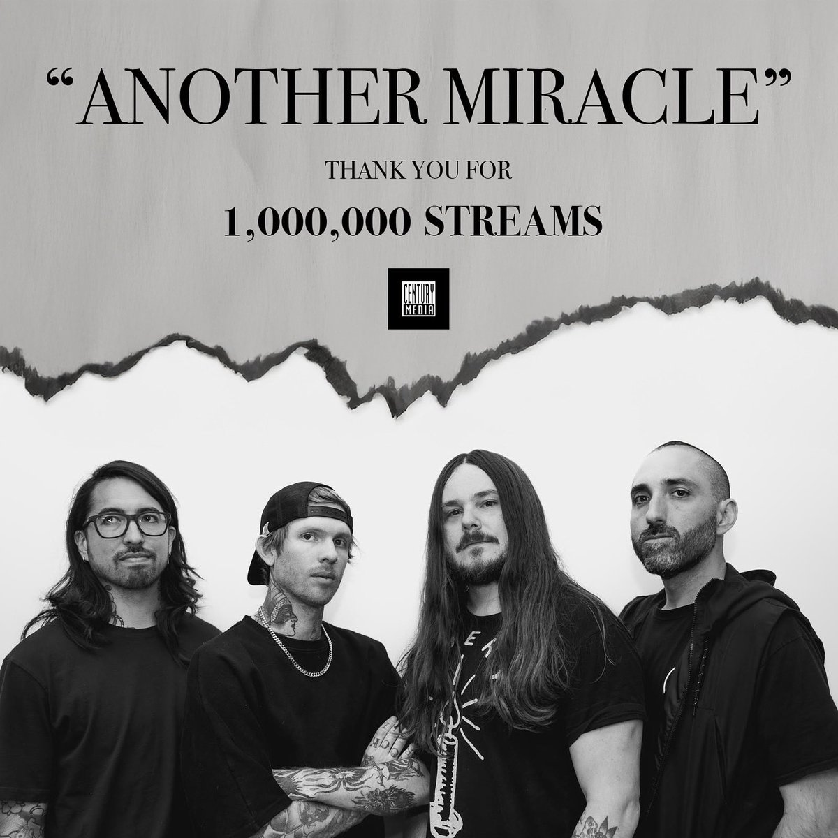 Thank you for 1 Million streams on “Another Miracle”