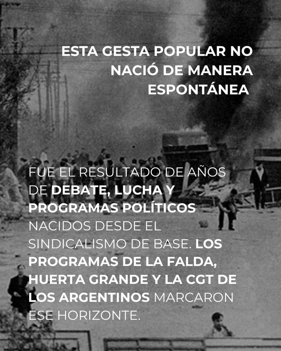 #Cordobazo
🇦🇷 A 56 años de la gran muestra de unidad obrero-estudiantil, desde abajo, con lucha, organización y un programa común.
✊ ¡Unidos y adelante!