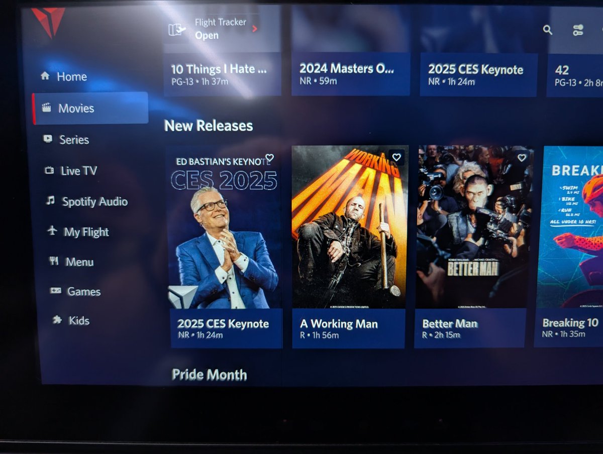 It is beyond parody that anyone would consider Ed Bastian's CES keynote a feature under "New Releases."

I love <a href="/Delta/">Delta</a>, but this is just embarrassing self-promotion (or butt kissing, I can't tell which).