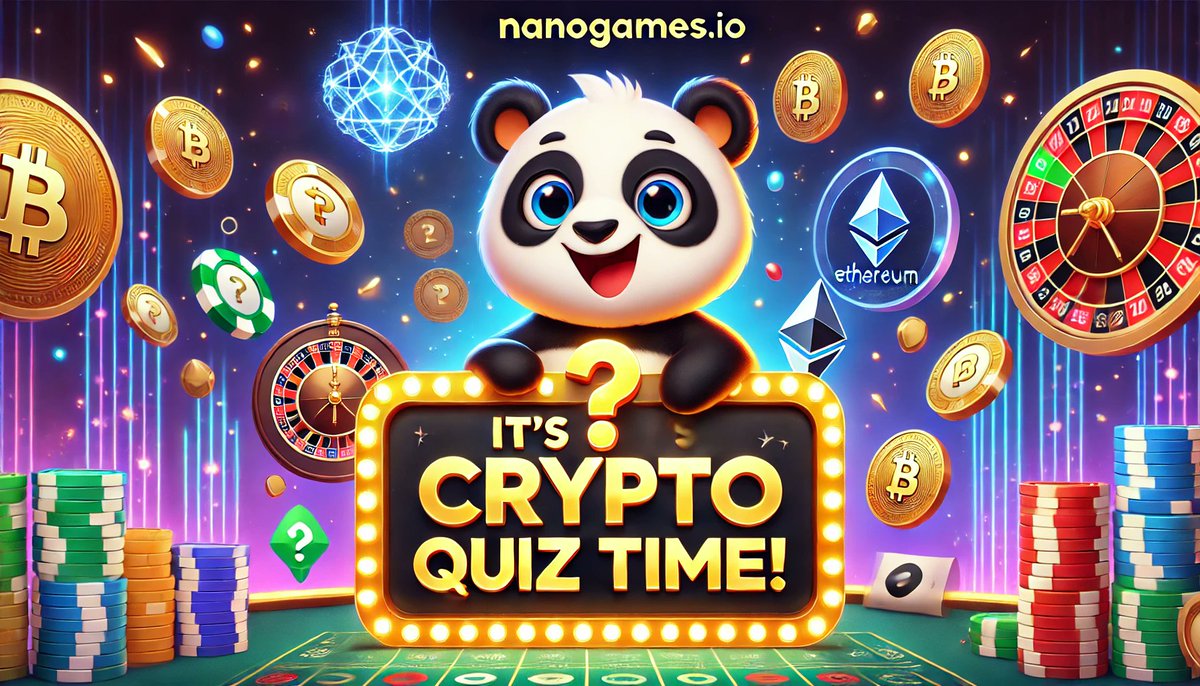 It’s Crypto Quiz time! 📚💸 Test your knowledge and win! 🎉

🎁 $50 shared prize pool for 10 winners!

To participate:
1️⃣  Follow @Nanogamesio &amp; RT
2️⃣  Tag a friend who loves trivia!
3️⃣  Answer in the comments:

What’s the most popular crypto for online gaming? (Hint: It’s big in