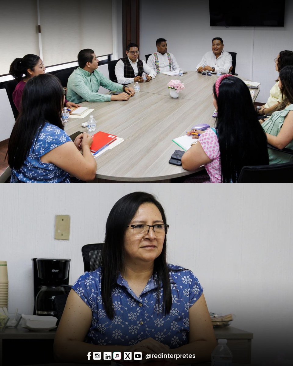 🤝✨ Nos reunimos con la presidenta y magistradas del Tribunal Electoral del Estado de #Oaxaca para trazar una ruta quebgarantice la interpretación y traducción de lenguas indígenas en procesos electorales.

🌎 ¡Sin intérpretes no hay justicia!

#REDIN #TEEO #redinterpretes