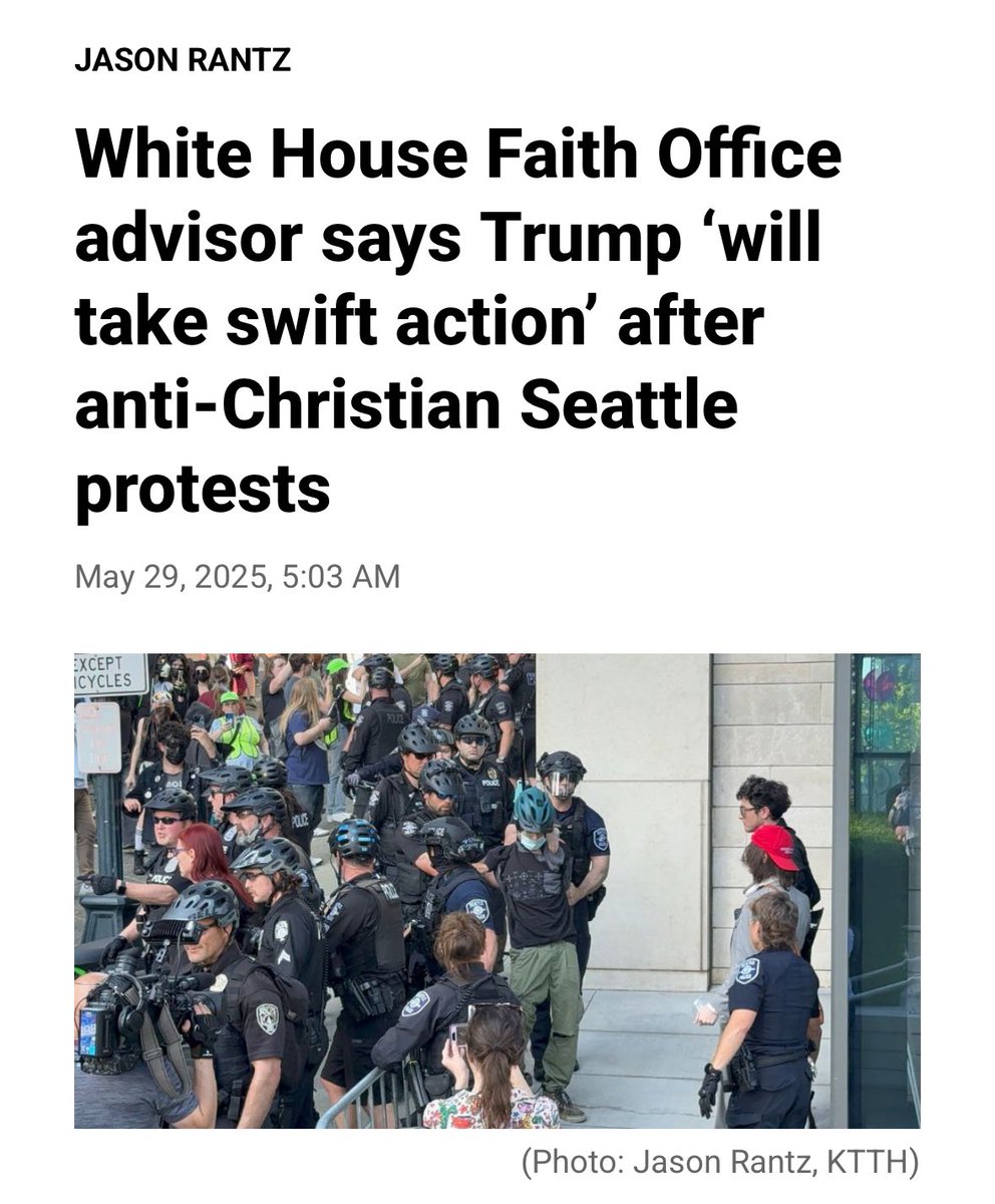 Jenny Korn (@jennyskorn) on Twitter photo President Trump is not Sleepless in Seattle
While <a href="/POTUS/">President Donald J. Trump</a> & our Faith Office supports ALL People of Faith peacefully gathering…
Seattle Mayor goes out of his way to support Antifa over Christian’s religious freedom.
What do you think? <a href="/russellbjohnson/">Russell Johnson</a> <a href="/McPherson_Josh1/">Josh McPherson</a> President Trump is not Sleepless in Seattle
While <a href="/POTUS/">President Donald J. Trump</a> & our Faith Office supports ALL People of Faith peacefully gathering…
Seattle Mayor goes out of his way to support Antifa over Christian’s religious freedom.
What do you think? <a href="/russellbjohnson/">Russell Johnson</a> <a href="/McPherson_Josh1/">Josh McPherson</a>