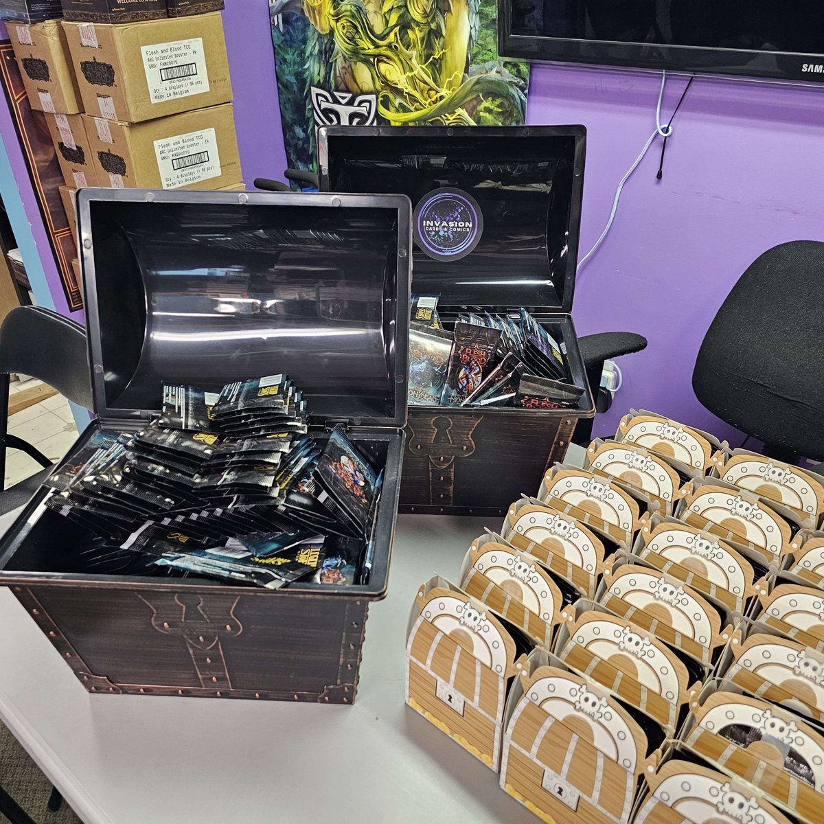 Invasioncnc's tweet image. Our store is ready to set sail for #fabtcg prerelease! Let's see what treasures awaits our locals!