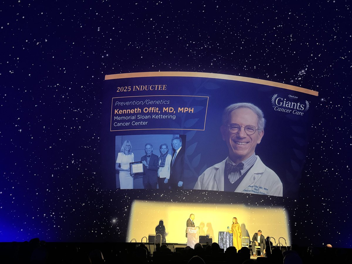 OncLive.com (@onclive) on Twitter photo Congratulations to Kenneth Offit, MD, MPH of <a href="/MSKCancerCenter/">Memorial Sloan Kettering Cancer Center</a> in being the Giants of Cancer Care Prevention/Genetics inductee! #GiantsCC25 Congratulations to Kenneth Offit, MD, MPH of <a href="/MSKCancerCenter/">Memorial Sloan Kettering Cancer Center</a> in being the Giants of Cancer Care Prevention/Genetics inductee! #GiantsCC25